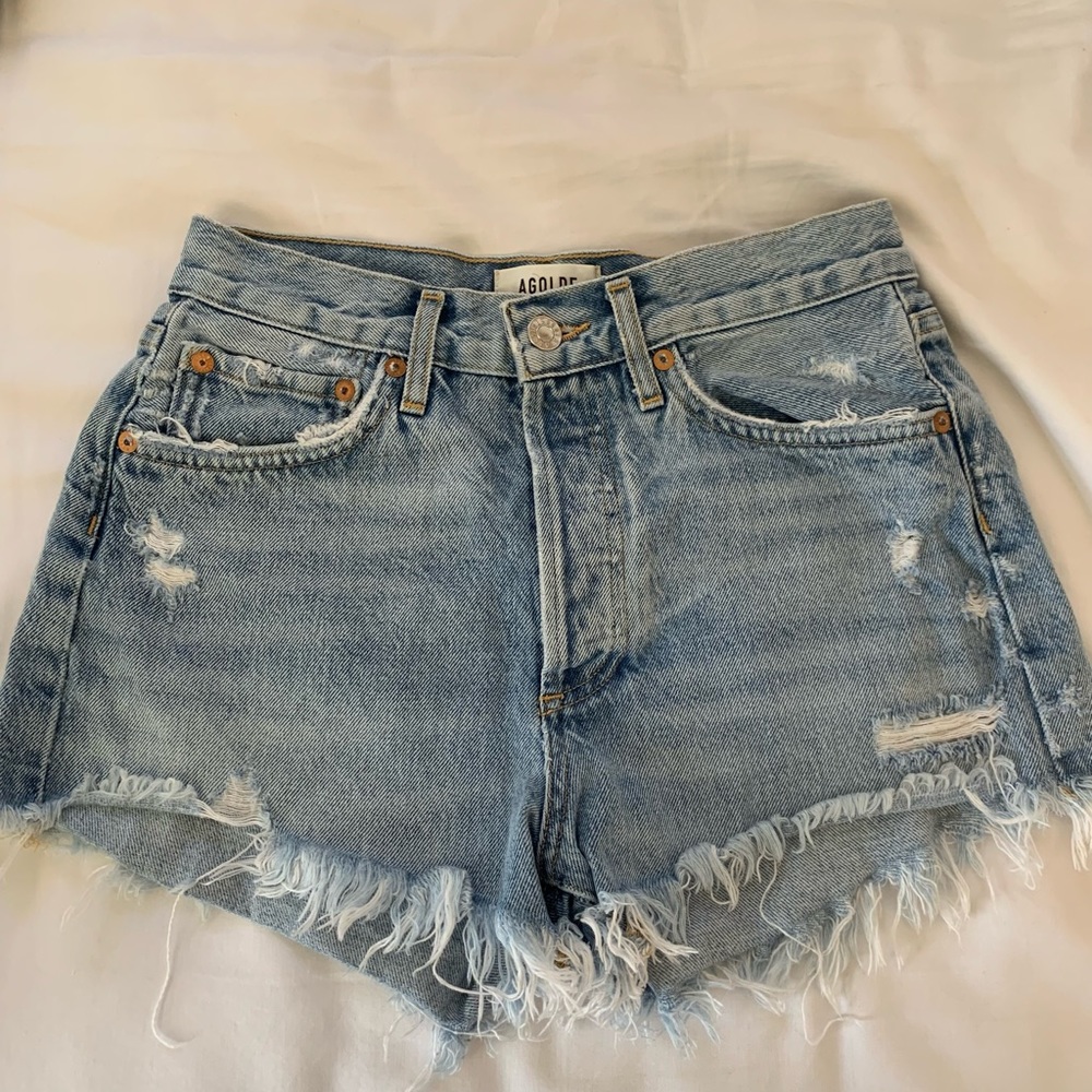 AGOLDE Parker Vintage Cutt Off Short in Swapmeet, size: 24 , lightly worn!